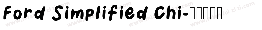 Ford Simplified Chi字体转换